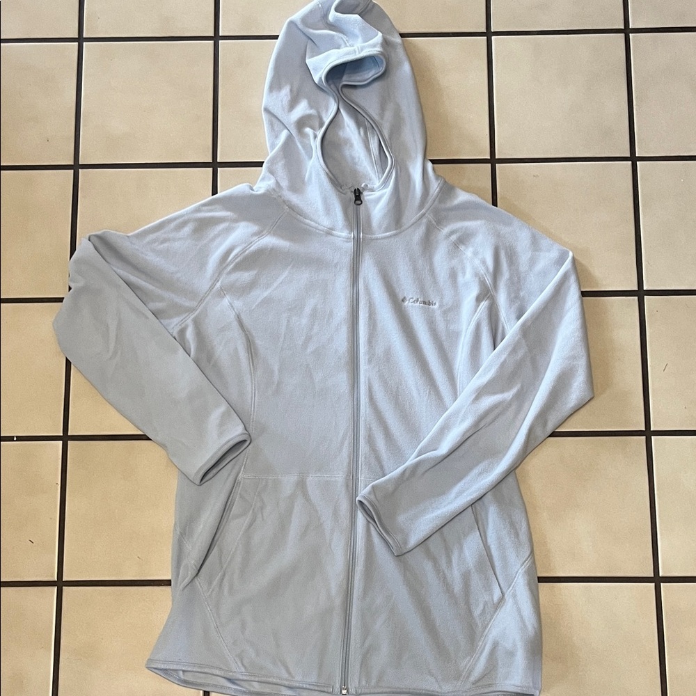 Columbia Light Gray Zip-Up Jacket